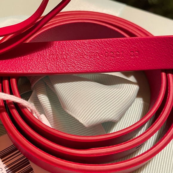 Dior Red Belt Size 80